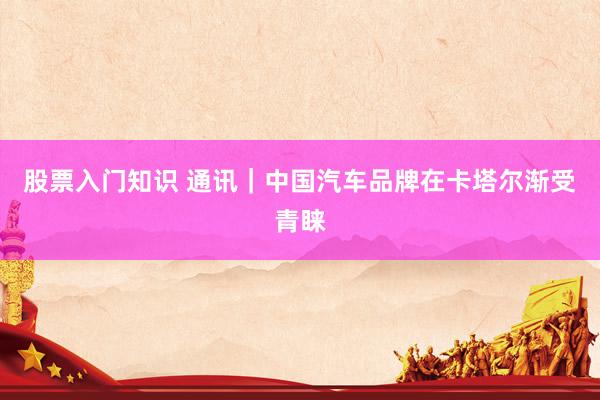 股票入门知识 通讯｜中国汽车品牌在卡塔尔渐受青睐