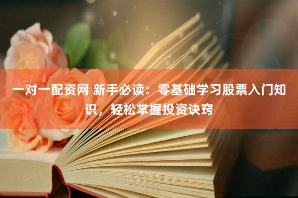 一对一配资网 新手必读：零基础学习股票入门知识，轻松掌握投资诀窍