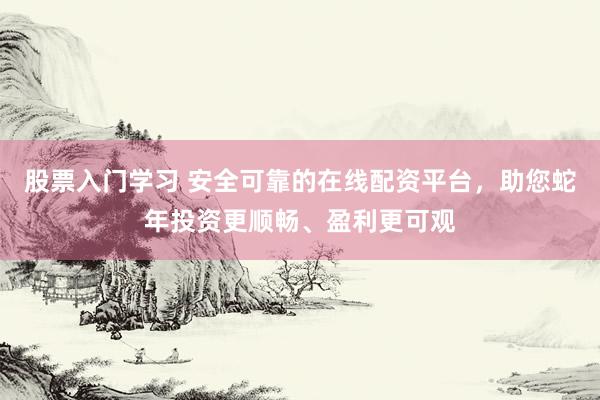 股票入门学习 安全可靠的在线配资平台，助您蛇年投资更顺畅、盈利更可观