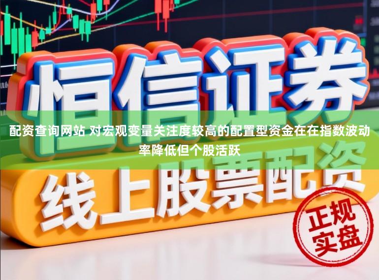 配资查询网站 对宏观变量关注度较高的配置型资金在在指数波动率降低但个股活跃