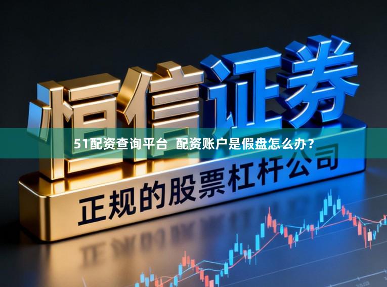 51配资查询平台  配资账户是假盘怎么办？